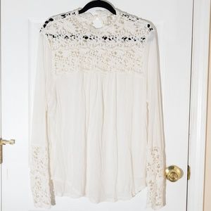 CATO high neck boho crocet